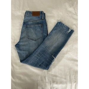 MADEWELL Distressed High-rise Slim Boyjean Size 24